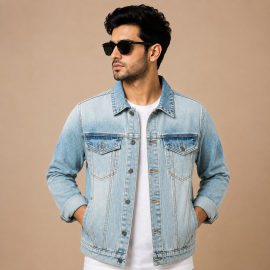 Royal Spider Men's Full Sleeves Denim Jacket
