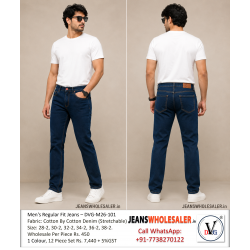 Men Blue Regular Jeans DVG-M26-101