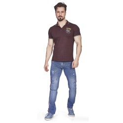 Denim Vistara Men Tape Detail Ripped Torn Jeans